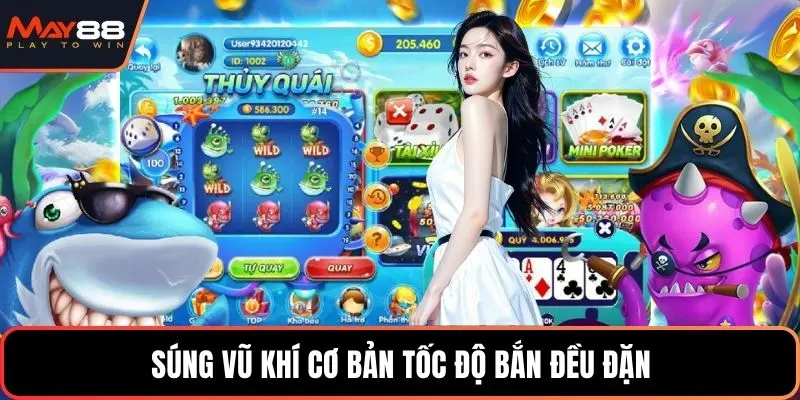 Súng vũ khí cơ bản tốc độ bắn đều đặn